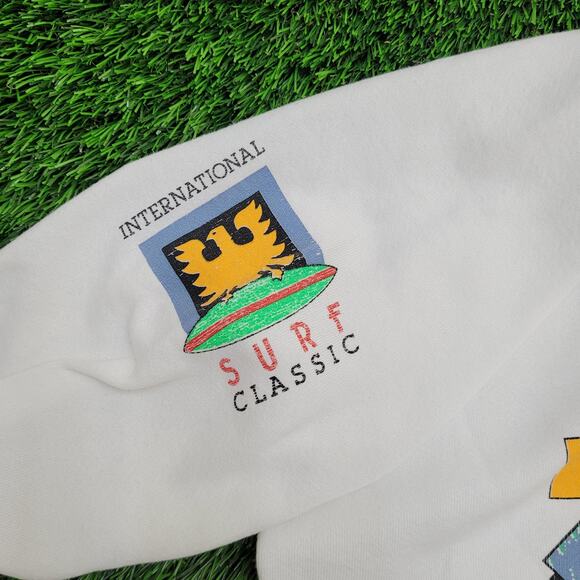 Vintage 1988 Surfing Competition Sweatshirt M/L 20x22 USA - Picture 12 of 16